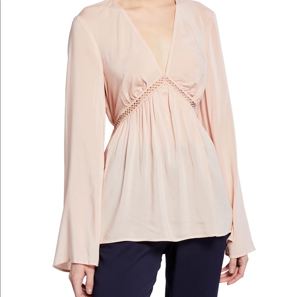 New BCBG Babydoll Tunic Pink sz Medium